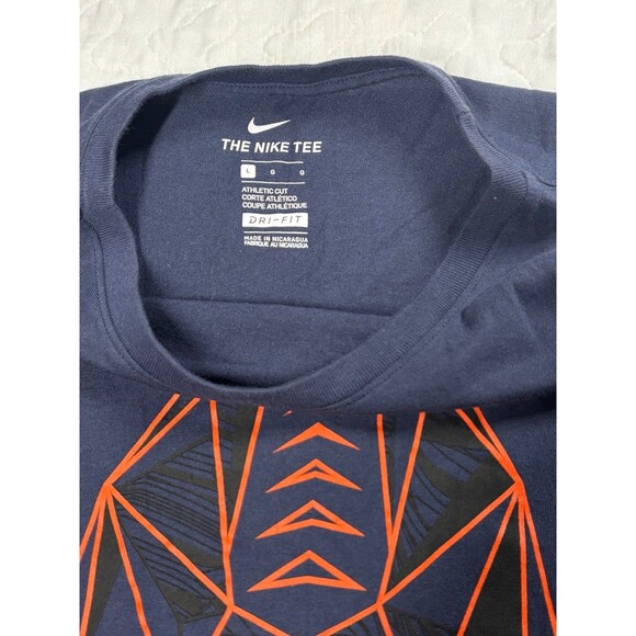 Nike Navy Blue NFL Chicago Bears Dry-fit Athletic Cut Tshirt size large - Picture 5 of 8